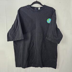 Rick and Morty Graphic T Shirt Mens Large Black El Ricko Short Sleeve Top